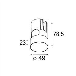 Modular Minude Out Recessed 49 23 Outdoor 1x IP54 LED DE | Foco empotrado