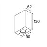 Modular Sulfer Wall Up/Down 2x IP54 LED DE | Lámpara de pared