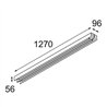 Modular United Surface 1274 2x LED DI | Lámpara de techo / Lámpara de pared