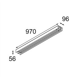 Modular United Surface 974 2x LED DI | Lámpara de techo / Lámpara de pared