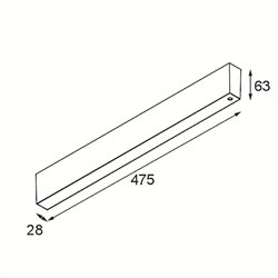 Modular LED Driver Constant Voltage 48V Surface (For Suspended Mounting) 100W