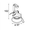 Modular Lotis Round Recessed Adjustable 97 1x GU10 | Foco empotrado