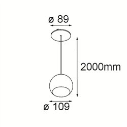 Modular Marbul Suspended 109 1x LED DE | Lámpara de suspensión
