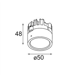 Modular M-LED Module 50 1x LED DE