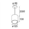 Modular Smart Tube Suspended 115 1x DE | Lámpara de suspensión