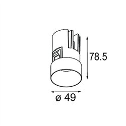 Modular Minude Recessed Trimless 49 1x IP54 LED DE | Foco empotrado