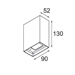 Modular Sulfer Wall Up/Down 2x LED DI | Lámpara de pared