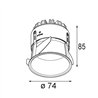 Modular Thimble Recessed 74 1x IP55 LED DE | Foco empotrado