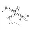Modular Track 48V High Connection T Electrical/Mechanical Right