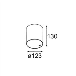 Modular Smart Tube Surface 115 1x DE | Lámpara de techo