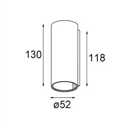 Modular Smart Tube Wall Up/Down 48 2x DE | Lámpara de pared