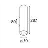 Modular Nude Wall Up/Down 70 2x LED PAR20 E27 | Lámpara de pared