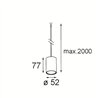 Modular Smart Tube Kompas Suspended 48 1x DE | Lámpara de suspensión