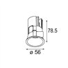 Modular Minude Recessed 56 1x IP54 LED DE | Foco empotrado