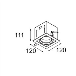 Modular Mini-Multiple Smart Ring Recessed Adjustable 1x LED DE | Foco empotrado