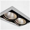Modular Mini-Multiple Smart Ring Recessed Adjustable 2x LED DE | Foco empotrado