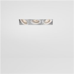 Modular Mini-Multiple Recessed Trimless Adjustable GU10 3x DE | Foco empotrado