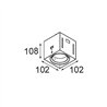 Modular Mini-Multiple Recessed Trimless Adjustable M-LED 1x DE | Foco empotrado