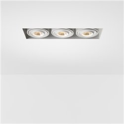 Modular Mini-Multiple Recessed Trimless Adjustable M-LED 3x DE | Foco empotrado
