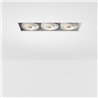 Modular Mini-Multiple Recessed Trimless Adjustable M-LED 3x DE | Foco empotrado