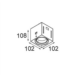 Modular Mini-Multiple Smart Ring Recessed Trimless Adjustable 1x LED DE | Foco empotrado