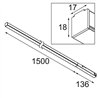 Modular Pista Linear Light Track 48V 1636 1x LED | iluminación de la pista