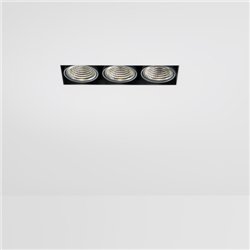 Modular Mini-Multiple Smart Ring Recessed Trimless Adjustable 3x LED DE | Foco empotrado