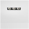 Modular Mini-Multiple Smart Ring Recessed Trimless Adjustable 3x LED DE | Foco empotrado