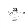 Modular Smart Cake Recessed 82 1x For Tube/Box GU10 | Foco empotrado