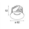 Modular Smart Cake Recessed 82 1x IP55 LED DE | Foco empotrado