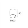 Modular Smart Tube Surface 115 1x DI 500mA | Lámpara de techo