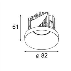 Modular Smart Kup Recessed 82 1x IP55 LED DE | Foco empotrado