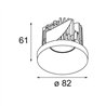 Modular Smart Kup Recessed 82 1x IP55 LED DE | Foco empotrado