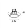 Modular Smart Lotis Recessed 82 1x For Tube/Box GU10 | Foco empotrado
