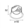 Modular Smart Lotis Recessed 82 1x LED DE | Foco empotrado