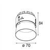 Modular Thimble Recessed Trimless 70 1x IP55 LED DE | Foco empotrado