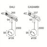 Modular Marbul Track 230V Suspended Adjustable 109 1x LED DI | iluminación de la pista