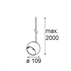 Modular Marbul Kompas Suspended Adjustable 109 1x LED DE | Lámpara de suspensión