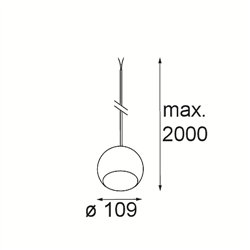Modular Marbul Kompas Suspended 109 1x LED DE | Lámpara de suspensión