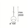 Modular Marbul Kompas Suspended 109 1x LED DE | Lámpara de suspensión