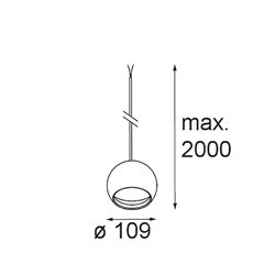 Modular Smart Ball Kompas Suspended 82 1x DE | Lámpara de suspensión