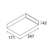 Modular Sulfer Uplight Wall 1x Spreadlight LED DI | Lámpara de pared