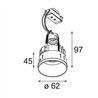 Modular Tetrix Straight Recessed 62 1x LED GU10 | Foco empotrado