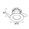 Modular K 72 Recessed 72 1x IP55 LED DE | Foco empotrado