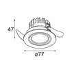 Modular K 77 Recessed Adjustable 77 1x LED RD | Foco empotrado