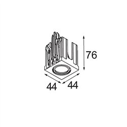 Modular Qbini Adjustable 1x LED DE | Foco empotrado