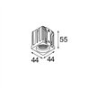 Modular Qbini Round In 1x IP55 LED DE | Foco empotrado