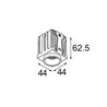 Modular Qbini Round Out 1x IP55 LED DE | Foco empotrado