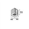 Modular Qbini Square In 1x IP55 LED DE | Foco empotrado