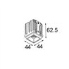 Modular Qbini Square Out 1x IP55 LED DE | Foco empotrado